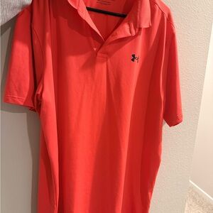 Under Armour Men's Bright Red Polo Shirt